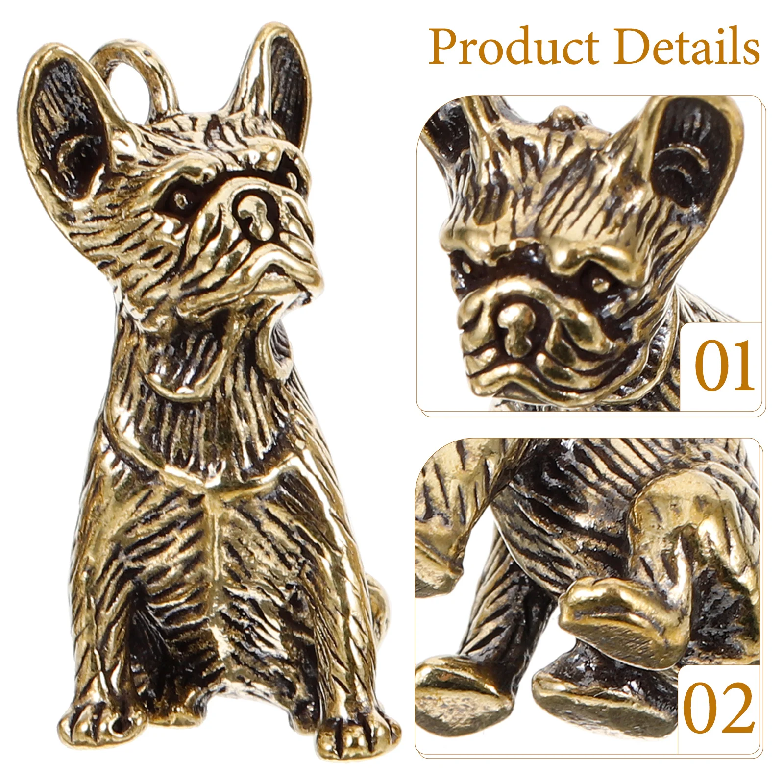 

4 Pcs Dog Pendant Charms Diy Cute Puppy Pendants Figure Copper Jewelry Decorative
