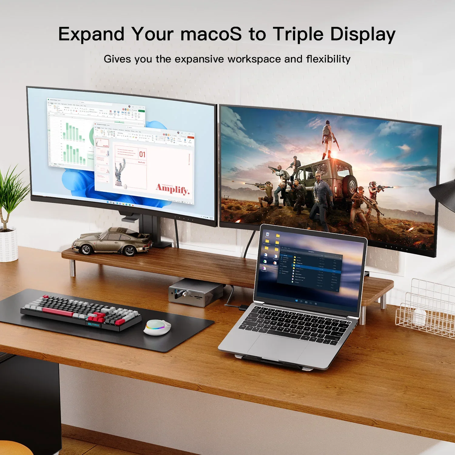 Imagem -02 - Displaylink-docking Station Hdmi 4k Usb-c Dual Uhd Display Usb 3.1 Vídeo Gigabit Ethernet Porta dp para Windows Mac m1 m2 m3