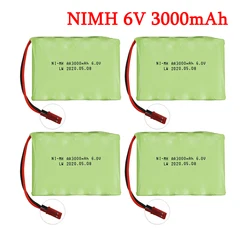 Set di caricabatterie 6v 3000mAh con spina JST per RC Cars robot Tanks Gun rc Boats AA 2400mah 6v NiMH batteria ricaricabile