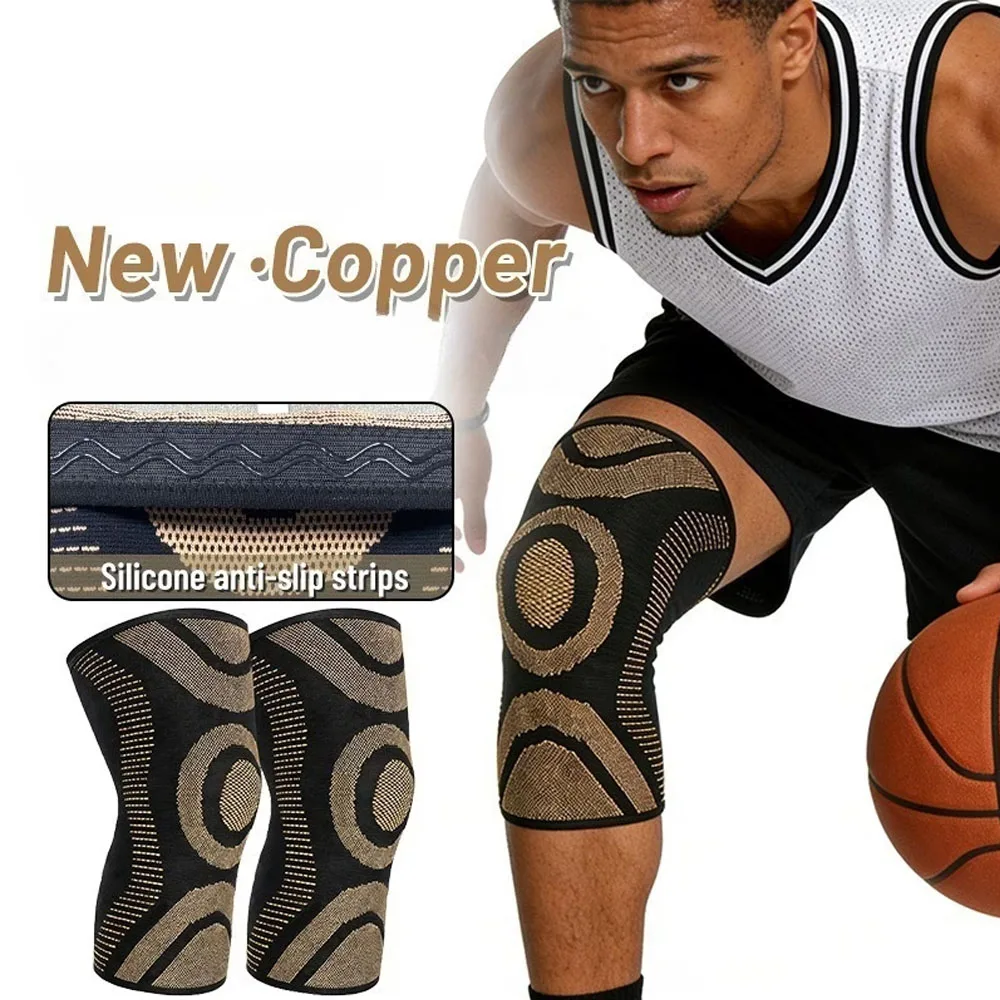 Copper Fiber Knee Support, Athletic for Breathability, Provides Maximum Support, Compression, and Breathability for Men, Women,