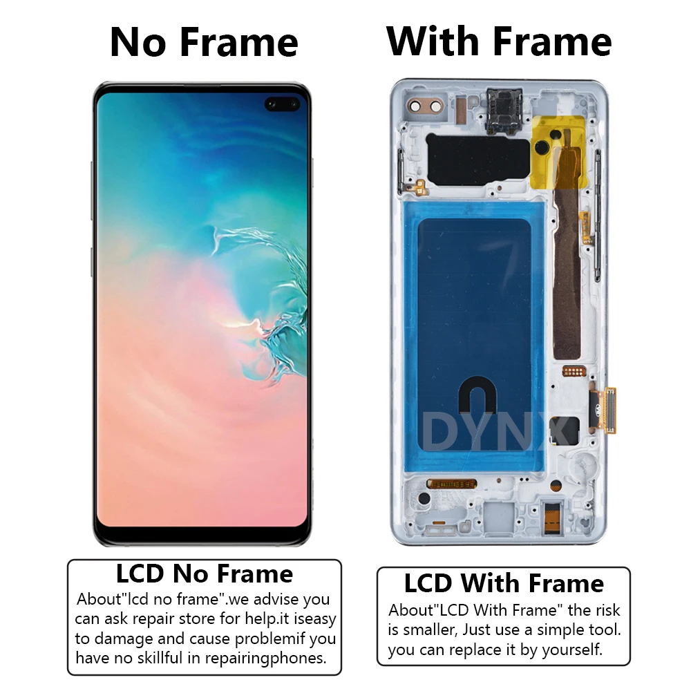 100% Tested S10plus Display For Samsung S10 Plus Display S10+ LCD Screen For G975 Sm-g975f/ds G975u G975w