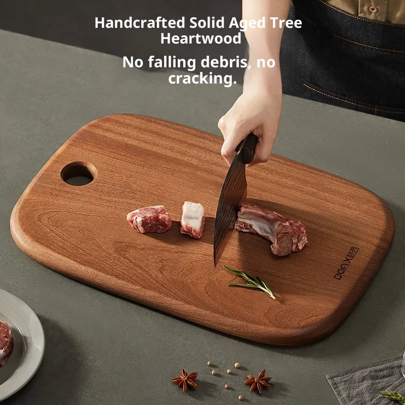 

Антибактериальная маленькая разделочная доска из цельного тикового дерева, разделочная доска из цельного дерева для фруктов, липкая