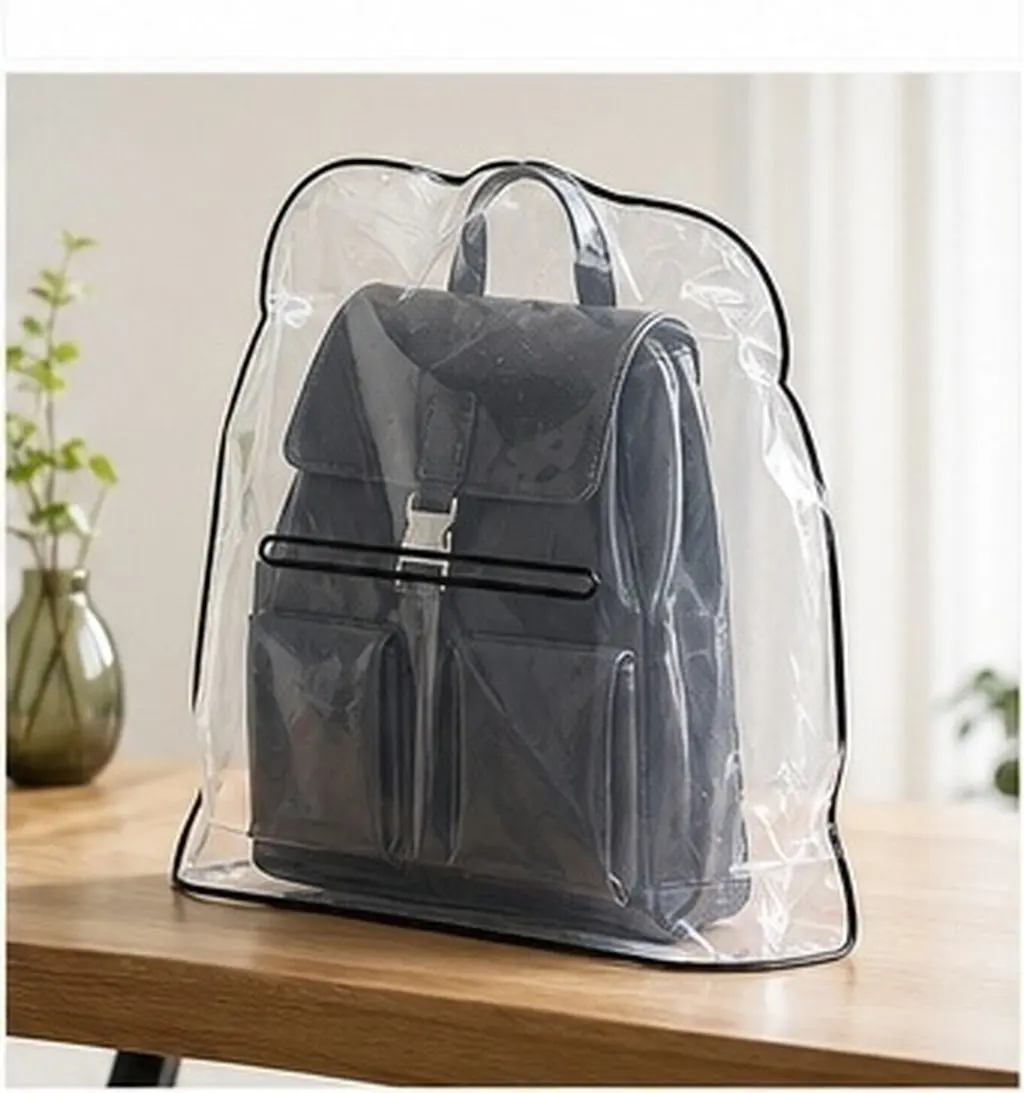 Handbag Rain Cover Transparent Eva Waterproof Raincoat Protector Lightweight Portable Handbag Rain Cover for School Tote
