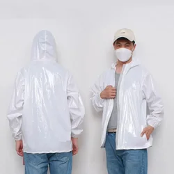 Man Boy's Chic Long Sleeve Hooded Jacket Coat Waterproof Rainproof Hooded Raincoat Graphics Printing Out Door Short Holiday