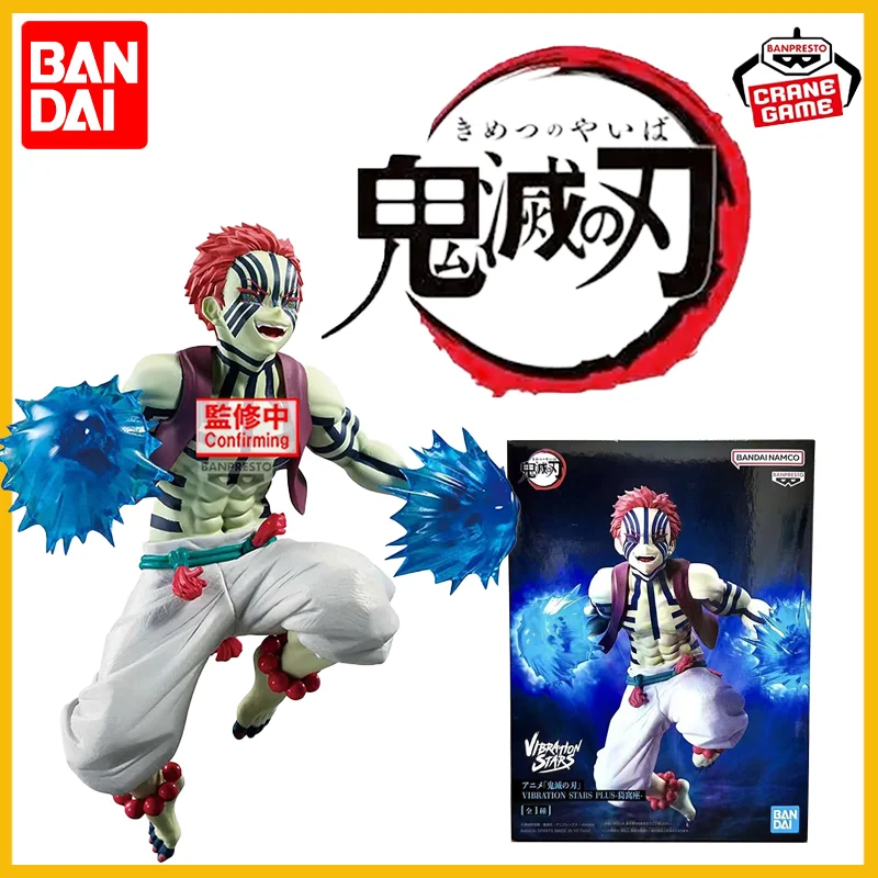 

BANDAI оригинальный BANPRESTO аниме персонаж куклы Demon Slayer Akaza ПВХ 16 см модель коллекция игрушки подарки