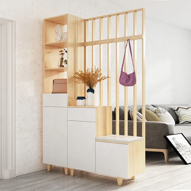 Northern Europe entry living room vestibule cabinet shelf partition cabinet shoes cabinet one modern simple door vestibule room