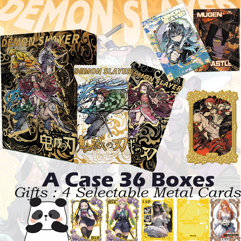 New WANMU Demon Slayer Collection Card Hobby Anime CCG Game Card Nezuko Shinobu Mitsiru Doujin Booster Box Kids Toy Gifts