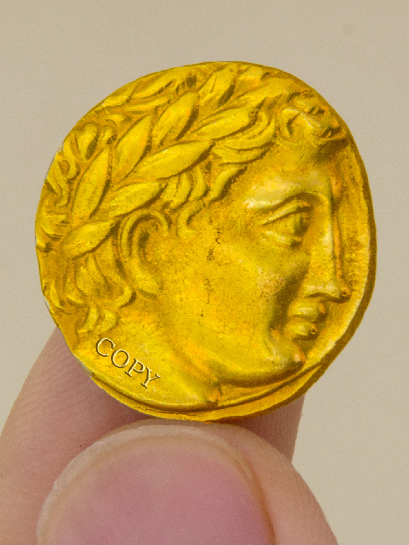 Replica Coin ANCIENT GREEK Coinning Copper Craft Souvenir Goddess of Carthage Commemorative Coins