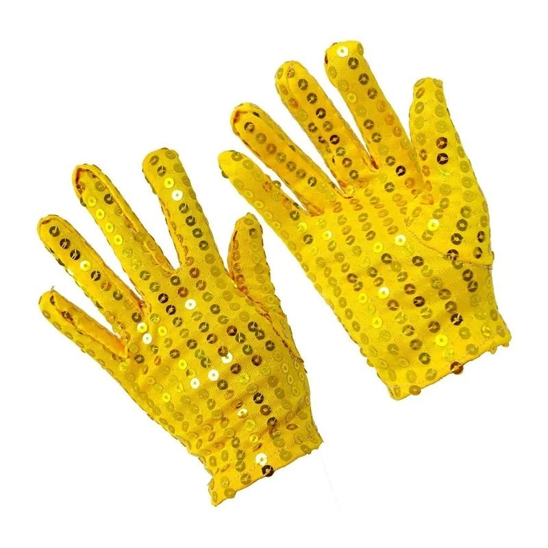 Lantejoulas palco desempenho adereços luvas adulto halloween cosplay dança mostrar magia moda personalidade hip hop mulher homem