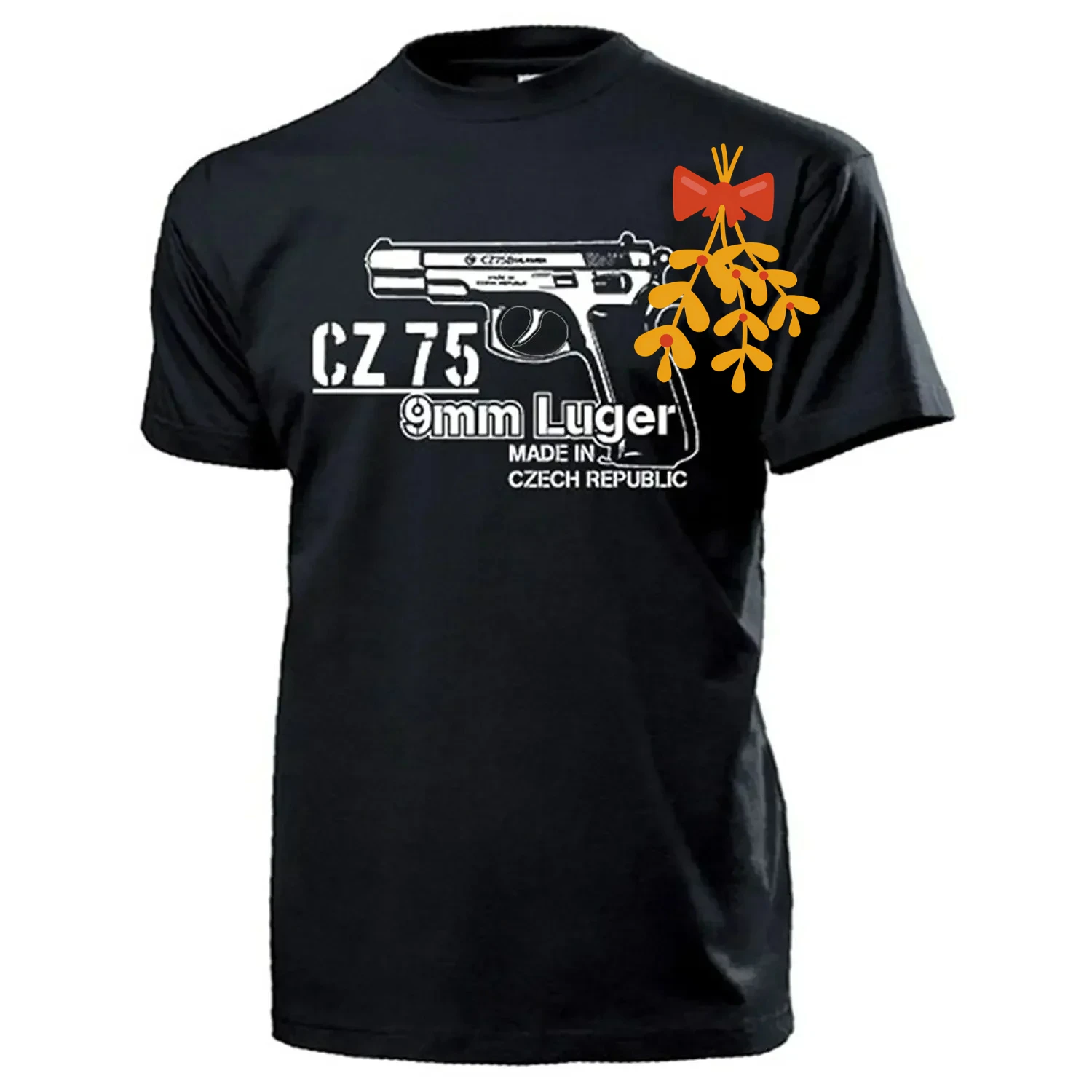 Czech CZ 75 9mm Luger Pistol Shot T-Shirt 100% Cotton O-Neck Summer Short Sleeve Casual Mens T-shirt Size S-3XL