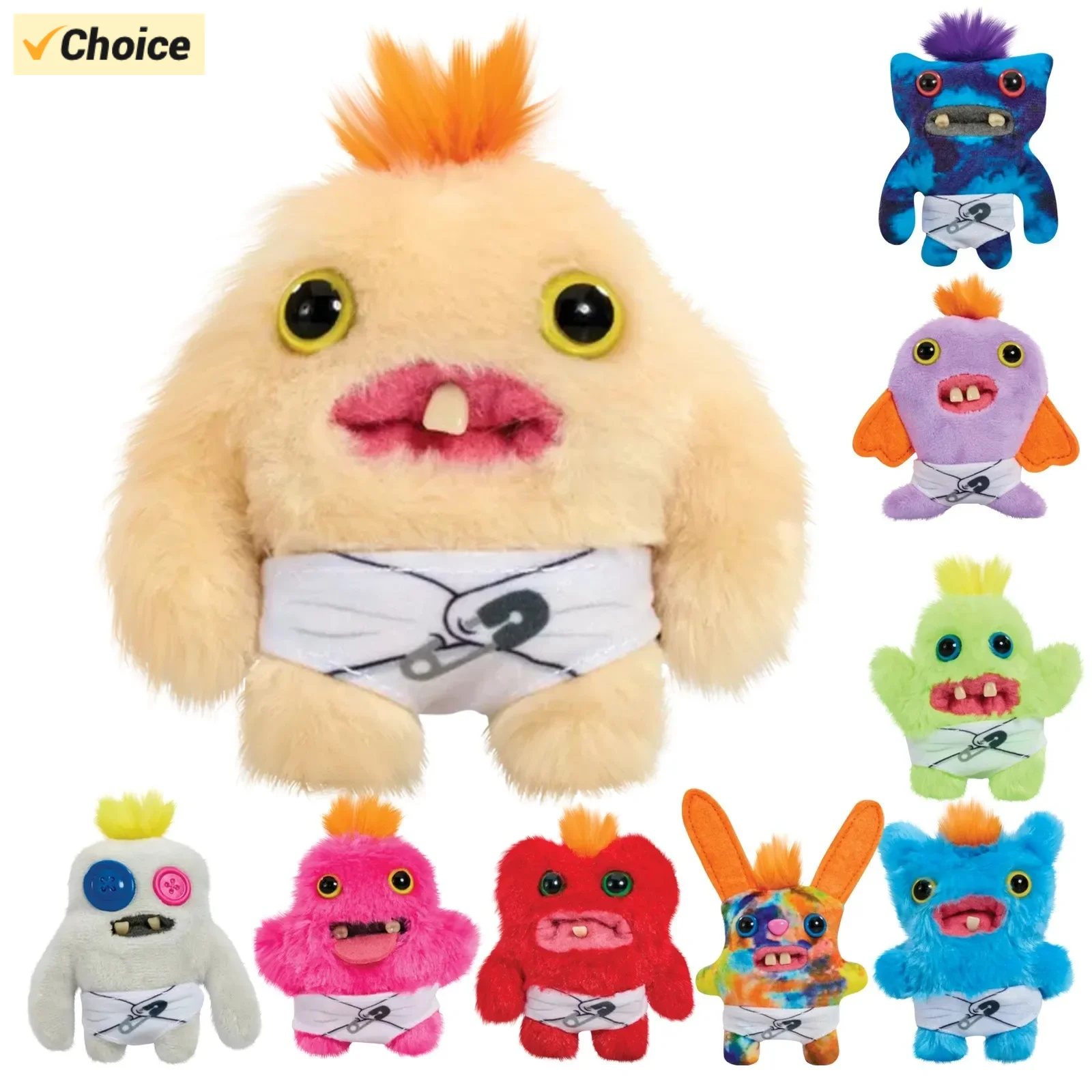 Easter Fuggler Plush Funny Ugly Monster Budgie Fuggler Edition Annoyed Alien Rabid Rabbit Rabid Rabbit Squidge Plush with Pants