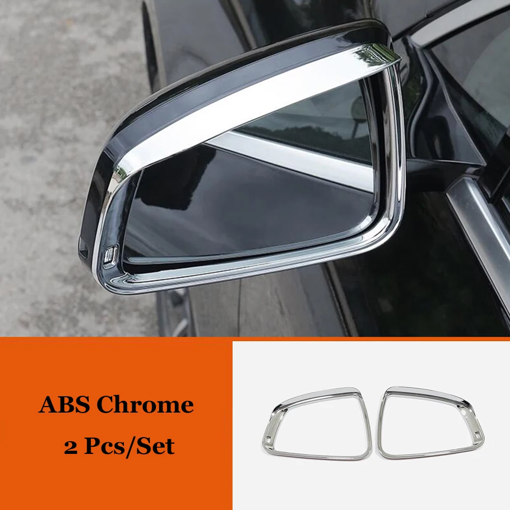 For Huawei AITO M5 2022 - 2024 ABS Carbon Chrome Car Rearview Mirror Cover Rain Eyebrow Frame Exterior Cover Trim Accessories