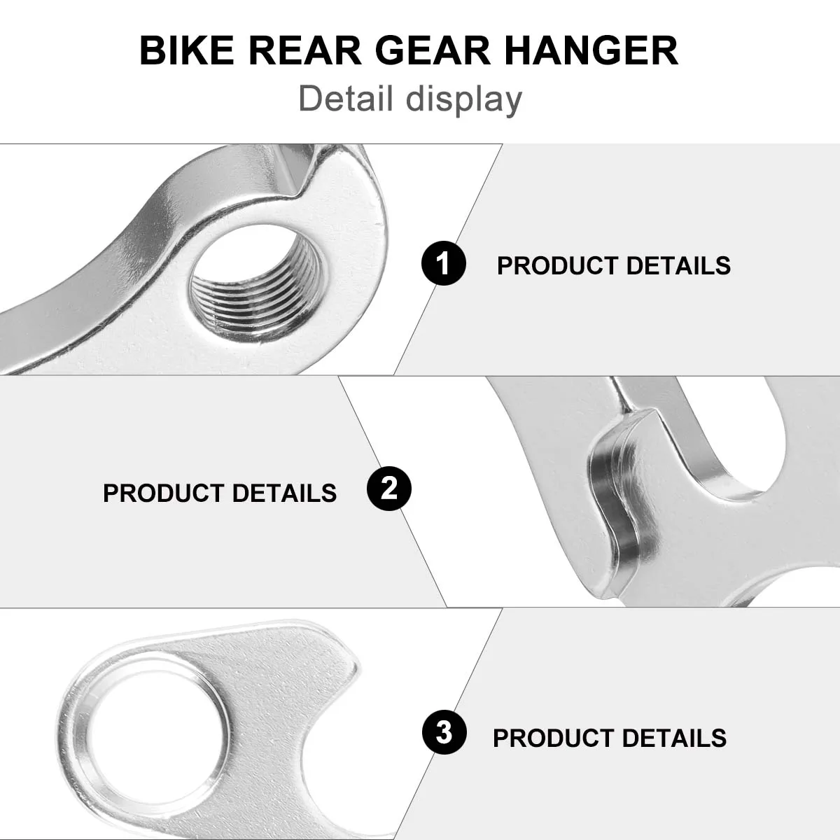 

Aluminium Alloy Rear Derailleur Hanger Bike Frame Tail Hook Durable Smooth Fits Most Bikes Easy Install Protect DAMAGE Reduce