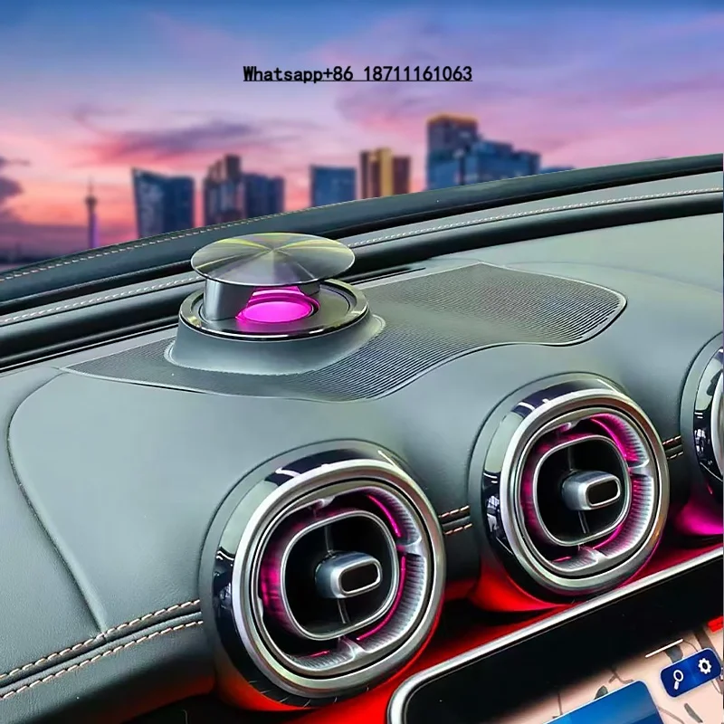 Premium Accessory Plug and Play Car Center Console Smart Rise System Soft Glow 64 Colors Sync Speaker  GLC X254