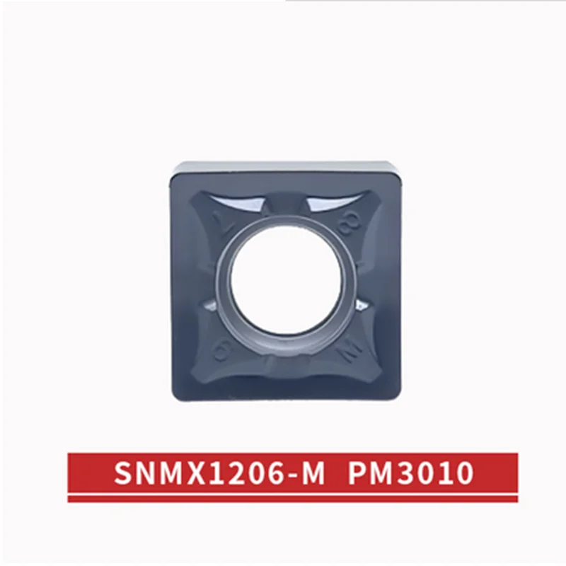 10 pezzi SNMX1205 SNMX1206 parti in acciaio, acciaio inossidabile, tipo universale in ghisa, rivestimento lucido, inserto per fresatura ad alimentazione rapida