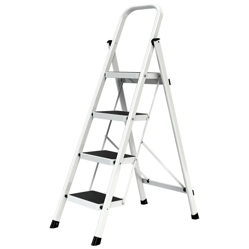 Ladder, foldable herringbone ladder for household use, indoor thickened three, four, and five step climbing ladder