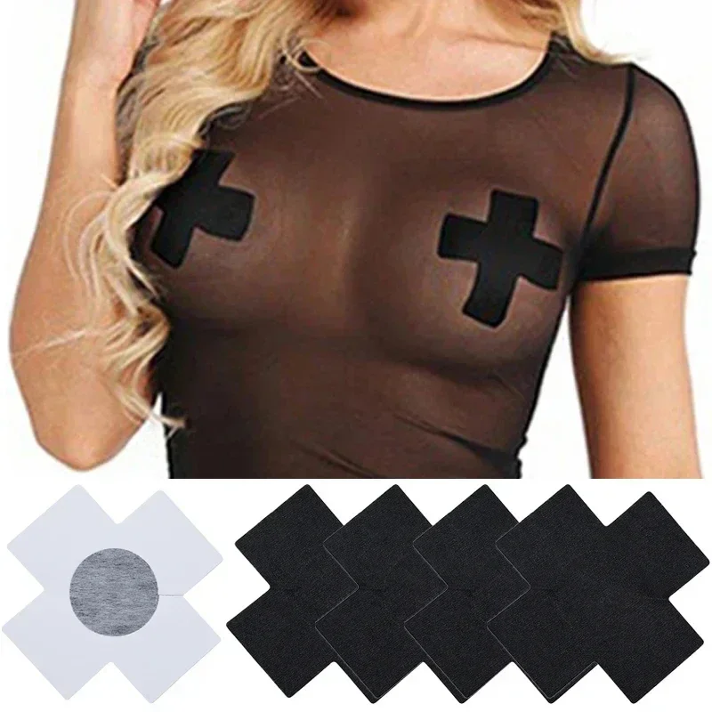 

10/5/1Pair Invisible Bra Nipple Cover Women Cross Silk Cloth Nipple Patch Shield Stickers Breast Pasties Intimates Accessories
