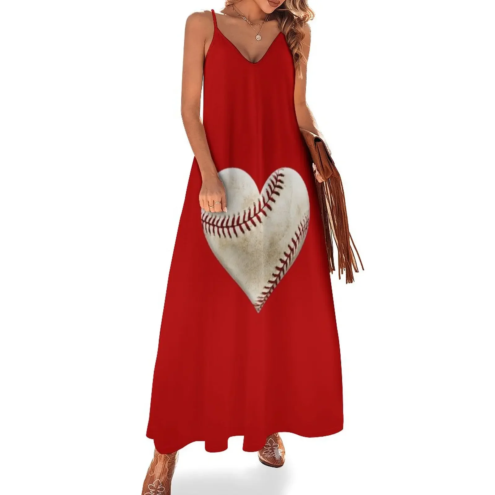 

baseball heart Sleeveless Dress dresses ladies 2024 summer luxury evening dresses 2024 Dress