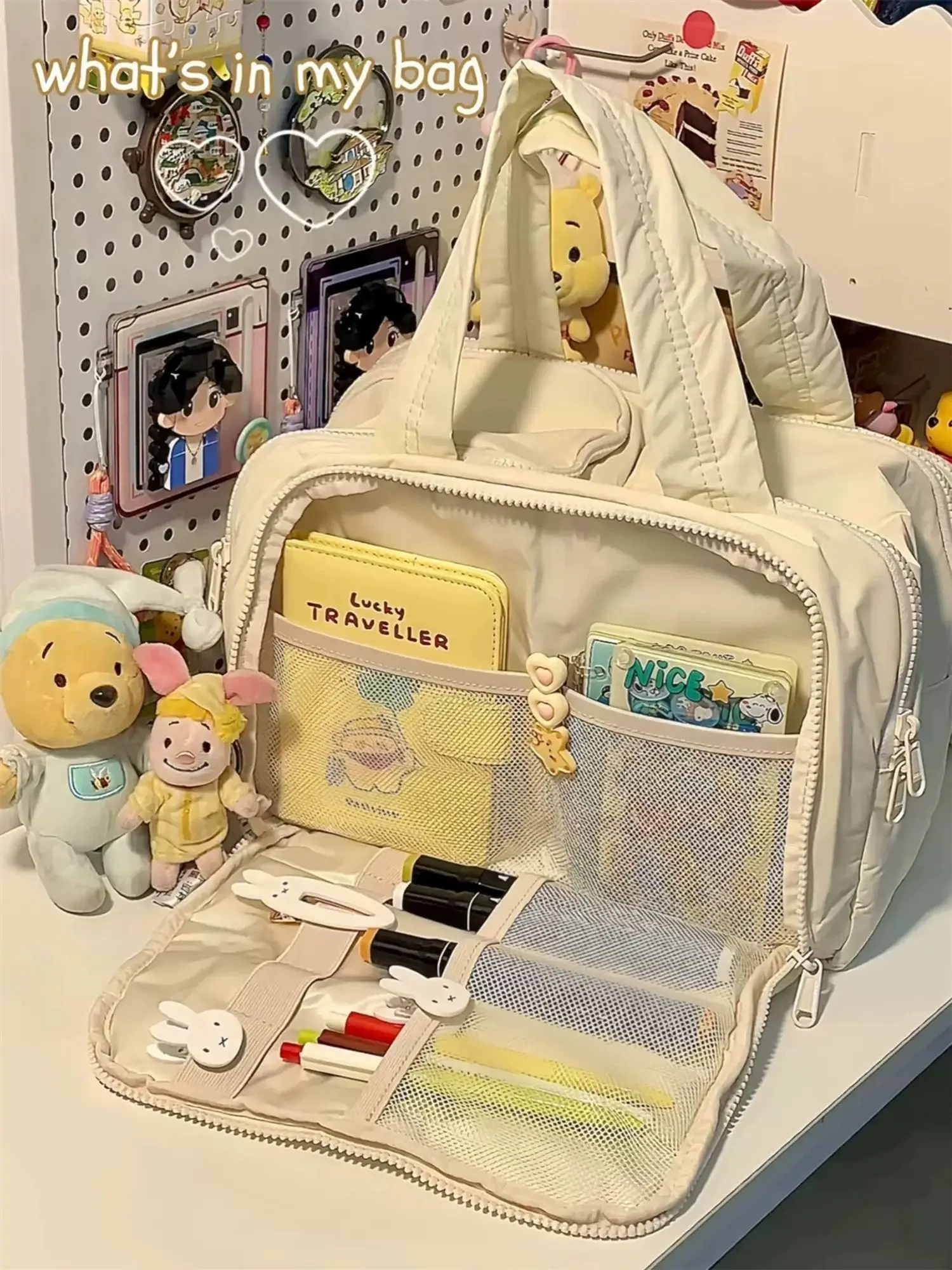 

Portable Hanging Toiletry Bag - Large Capacity Leakproof Cosmetic Organizer | Multi-Functional Travel Wash Bag with Carry Handle