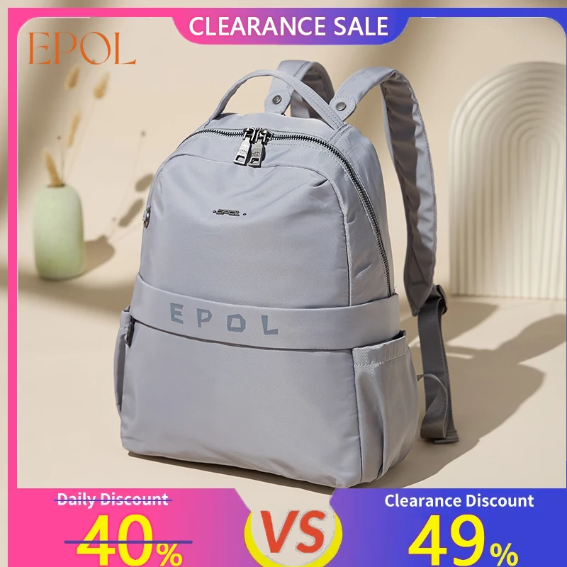 

EPOL Woman School Backpacks 2025 Fashion Luxury Casual Lightweight Waterproof Travel Backpack Teenage Youth Bag 10 Inch 6042-01