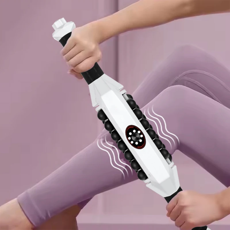 

Electric Rolling Percussive Stick Foot Roller Massager Inner Ball Body Shaping Stress Fitness Health Massage Product