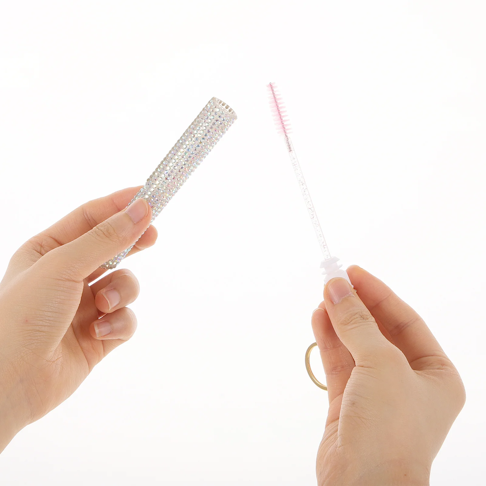 

Eyelashes Brush Zinc Alloy Plastic Gentle Lash Applicator Lash Comb Makeup Tool for Eyelash Extensions Travel Daily