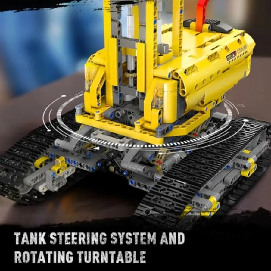Crawler Crane Advanced Building Kit, Crane Heavy-Duty Truck Sets to Build, Large Engineering Vehicles Construction (1731 PCS)