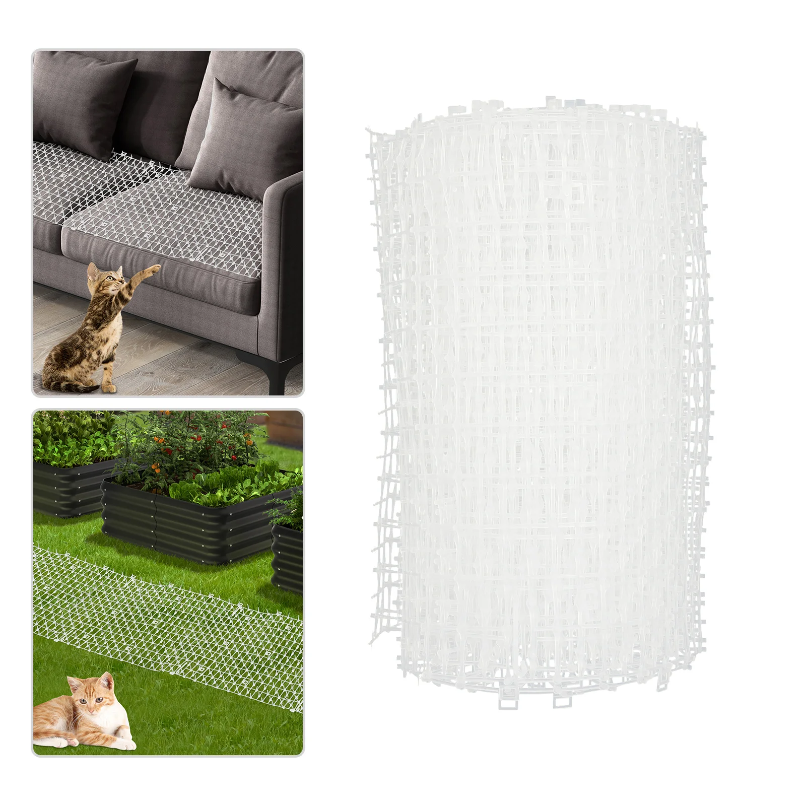 Spiked Cat-Repelling Mat Protects Plants Furniture and Pets While Enjoying Your Cat's Adventures