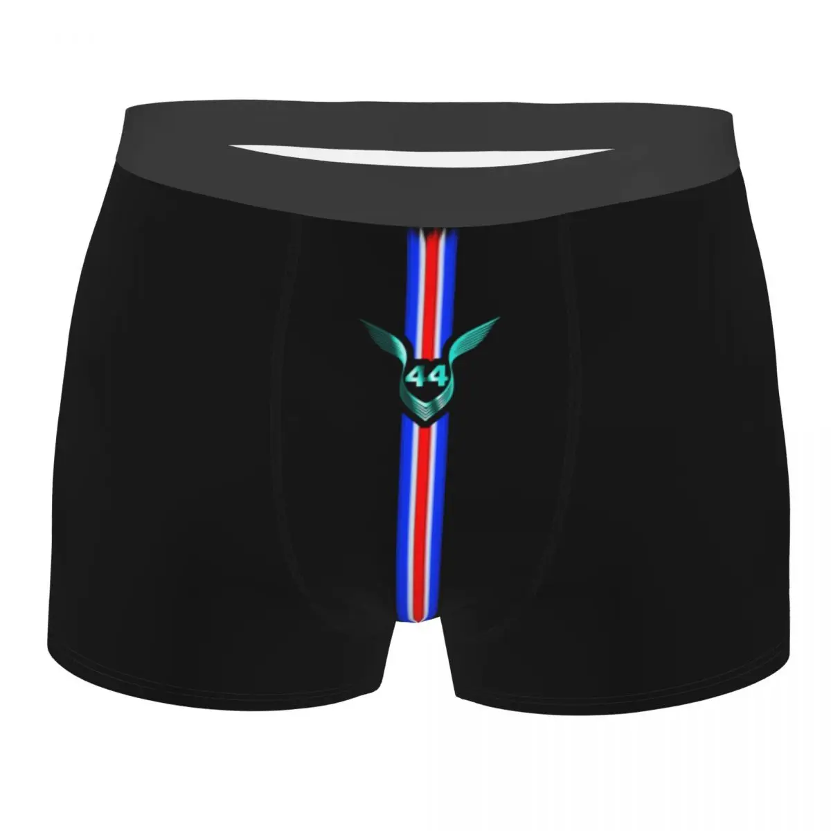 Custom The Lewis 44 Motorsport Boxer Shorts For Men 3D Printed Car Racing Uk Stripes Underwear Panties Briefs Stretch Underpants