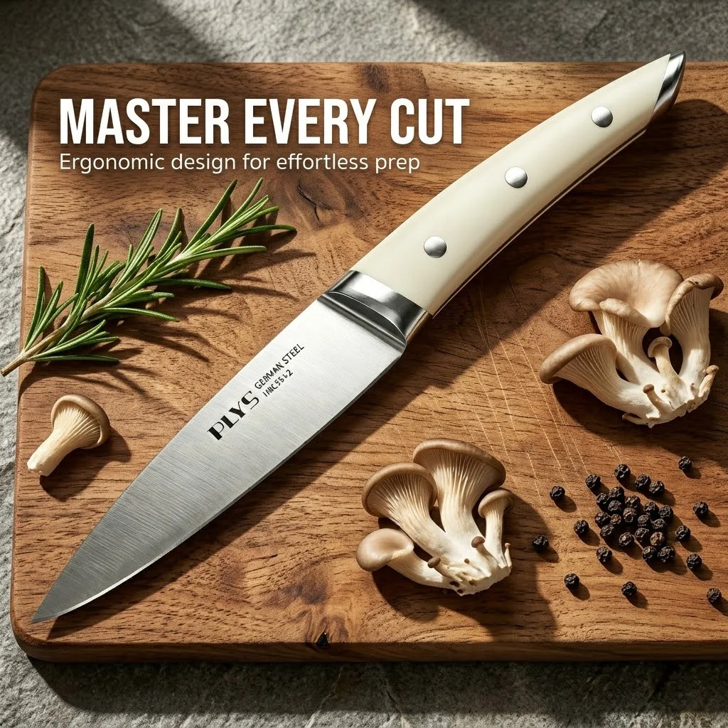 Multipurpose Paring Knife Ultra Sharp Heavy Duty – Stainless Steel Comfortable Grip for Fruit Vegetable Slicing & Carving