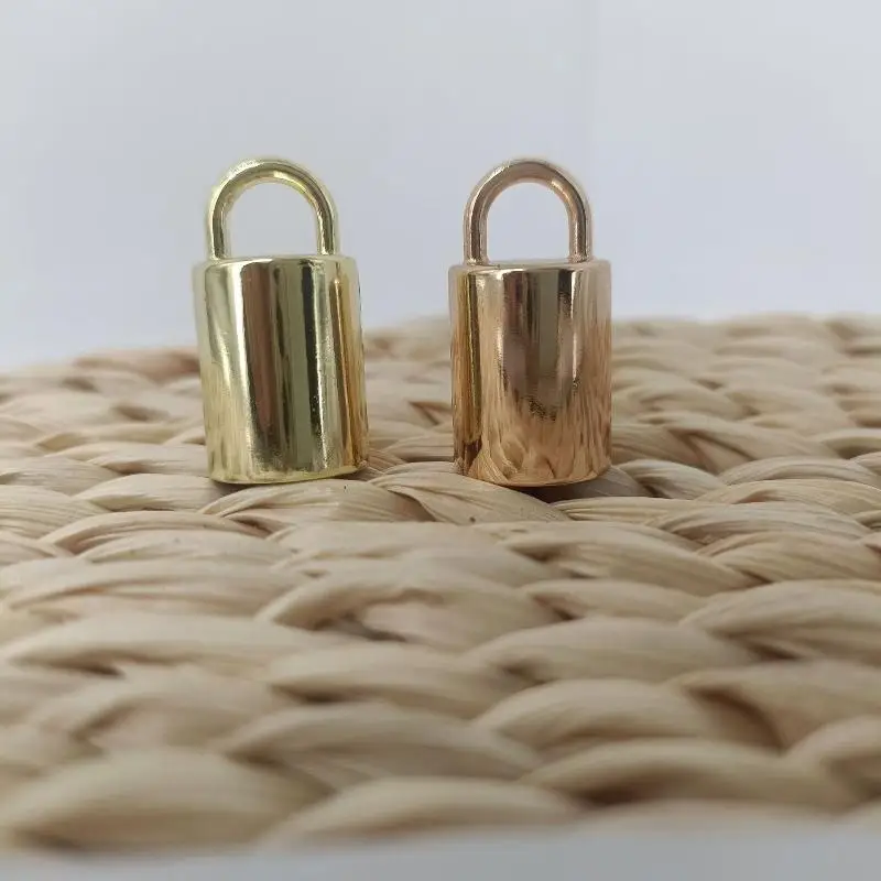 10Pcs 14mm Bag Metal Buckles Handbag Strap Tassel Cap Clasp Hook Connector Hanger Rope Cord Lock DIY Hardware Accessories