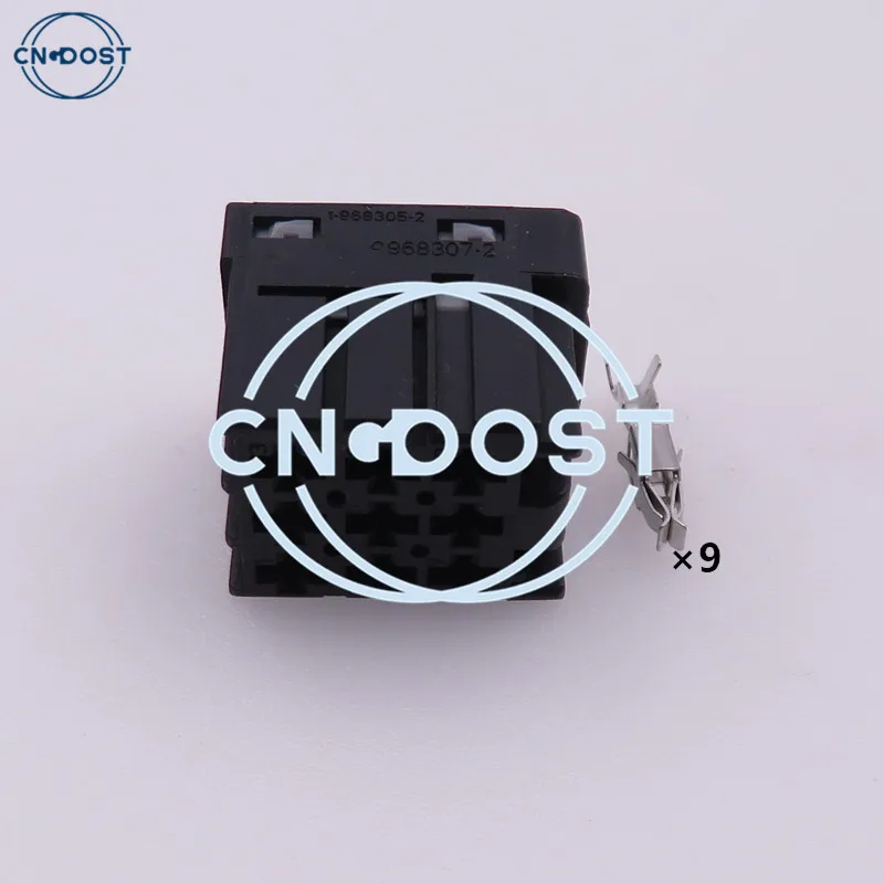 

1 Set 9 Pin AC Assembly Auto Plastic Housing Plug Automotive Power Amplifier Electric Cable Socket 1-968307-2 1-968305-2