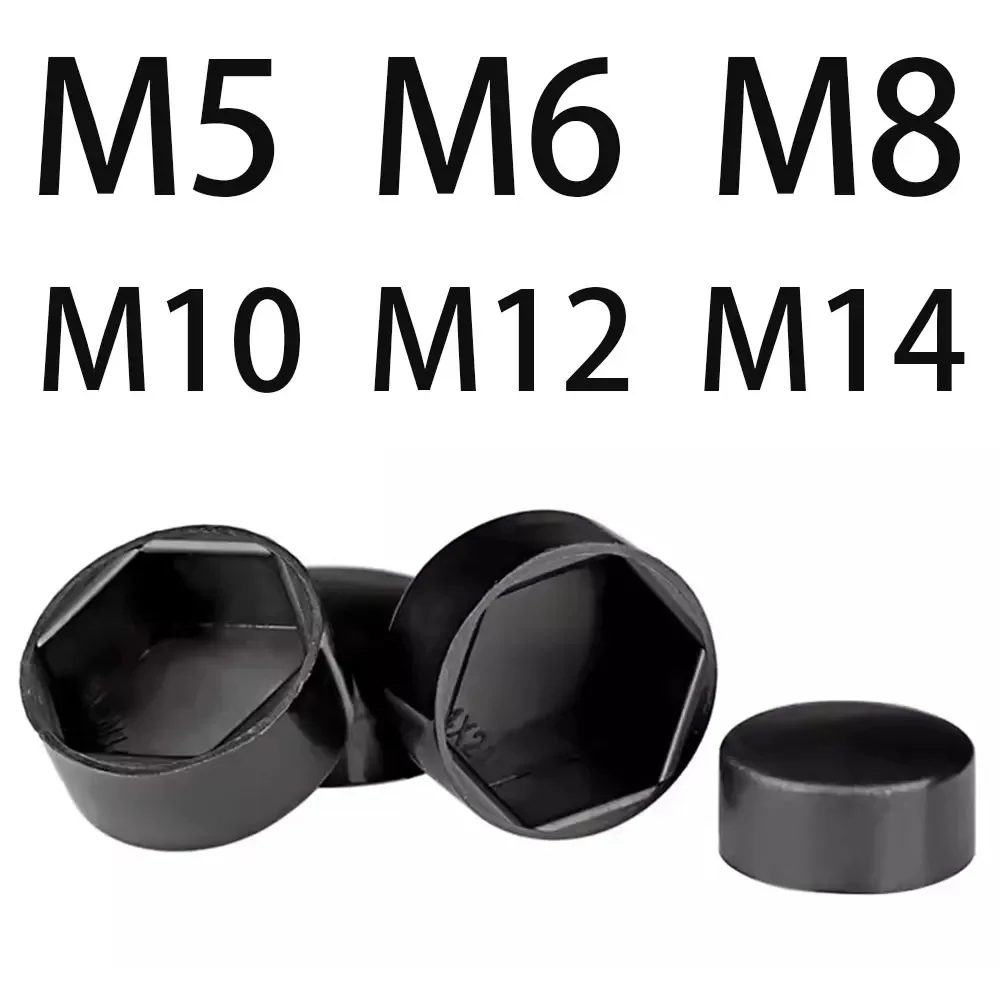 M5 M6 M8 M10 M12 M14 M16 M20 M30 Nut Cap Cover Car Bolt Dome Protection Exposed Hexagon Plastic Nut Screw Exterior Decoration