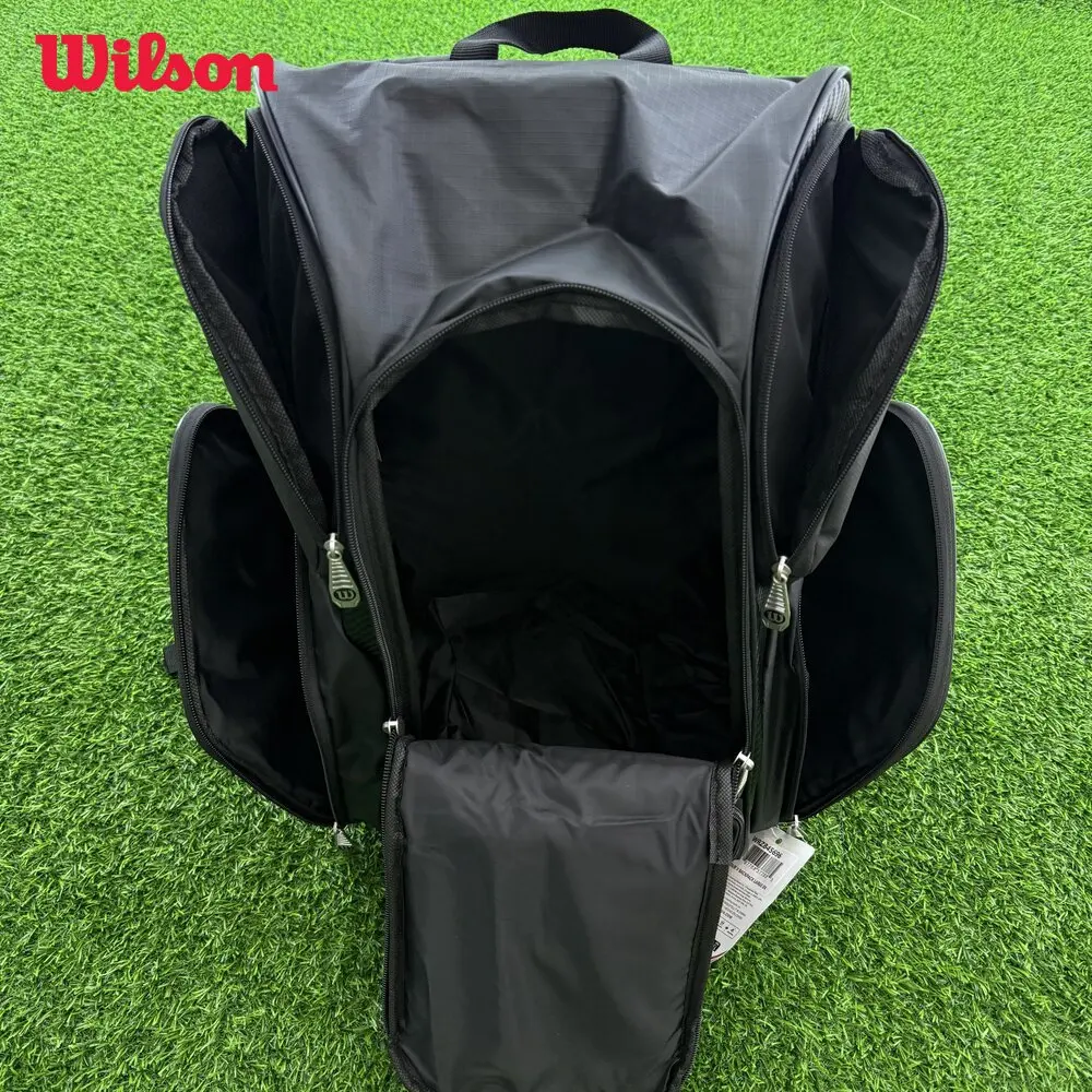 Wilson Tennis Bag High-Capacity Holds 2 Tennis Rackets Tennis Backpack Daily Portable Court Racket Bag Men Women Sports Backpack