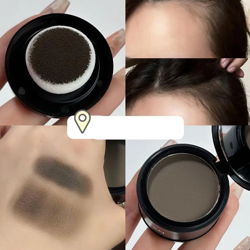مسحوق خط الشعر مسحوق خط الشعر على الفور غطاء أسود بني أداة الظل تغطية إصلاح الجذر الجمال ملء طلاء الشعر في N2E8