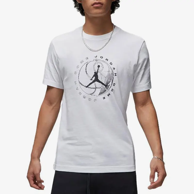 

Nike Authentic JORDAN Summer New Print Men's Sports Short Sleeve T-Shirt DX9602-100