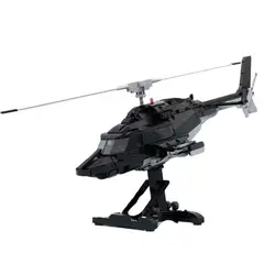 1039PCS Airwolf Bell 222 Special Ops elicottero Custom Made Moc Model Technology Bricks DlY Assembly Airplane Toys for Kids