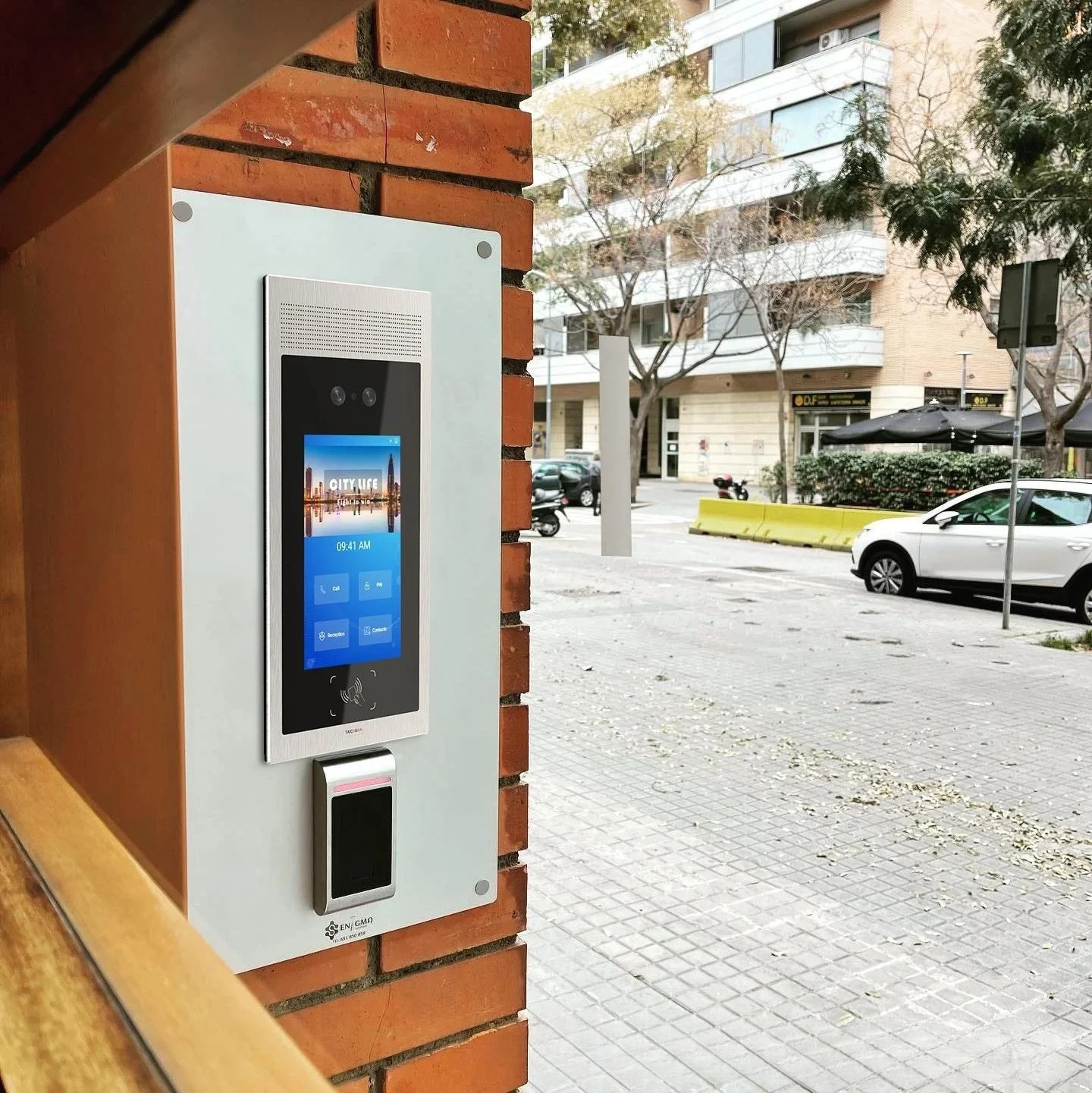 Video Intercom Door Entry System Wired 7inch LCD Monitor Video 8 Inch Outdoor Panel