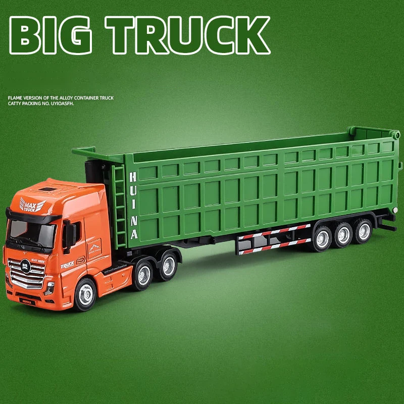 1:50 Longht Diecast Alloy Truck Toy Fuel Tank Car Car Model Removable Engineering Transport Container Lorry Vehicle Toy For Boy