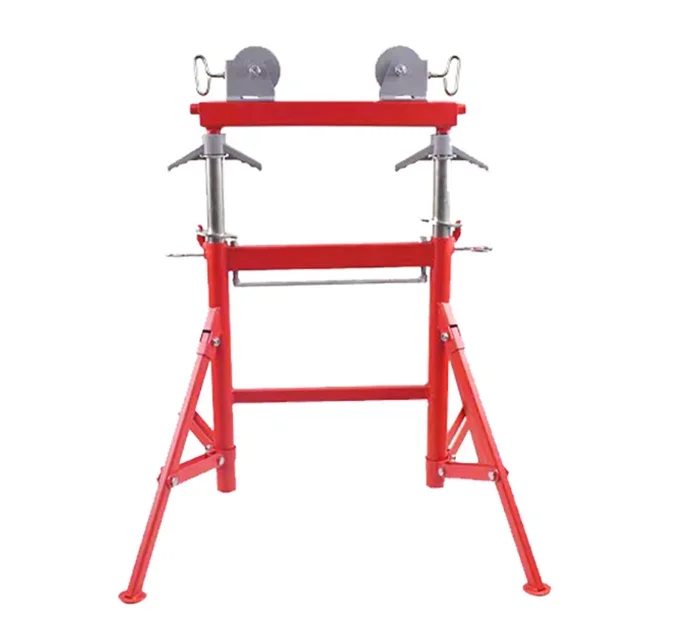 2025Vier Bein höhenverstellbare Doppelrollen-Rohrständer H403 E-Work Heavy Duty