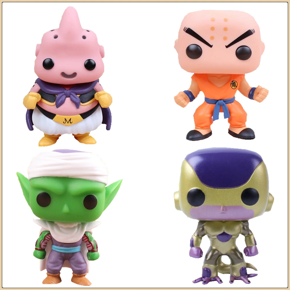 

Funko POP Dragon Ball Anime Series Action Figures Majin Buu Piccolo Son Goku Vegeta Q-version Periphery Model Toy Collect Gift