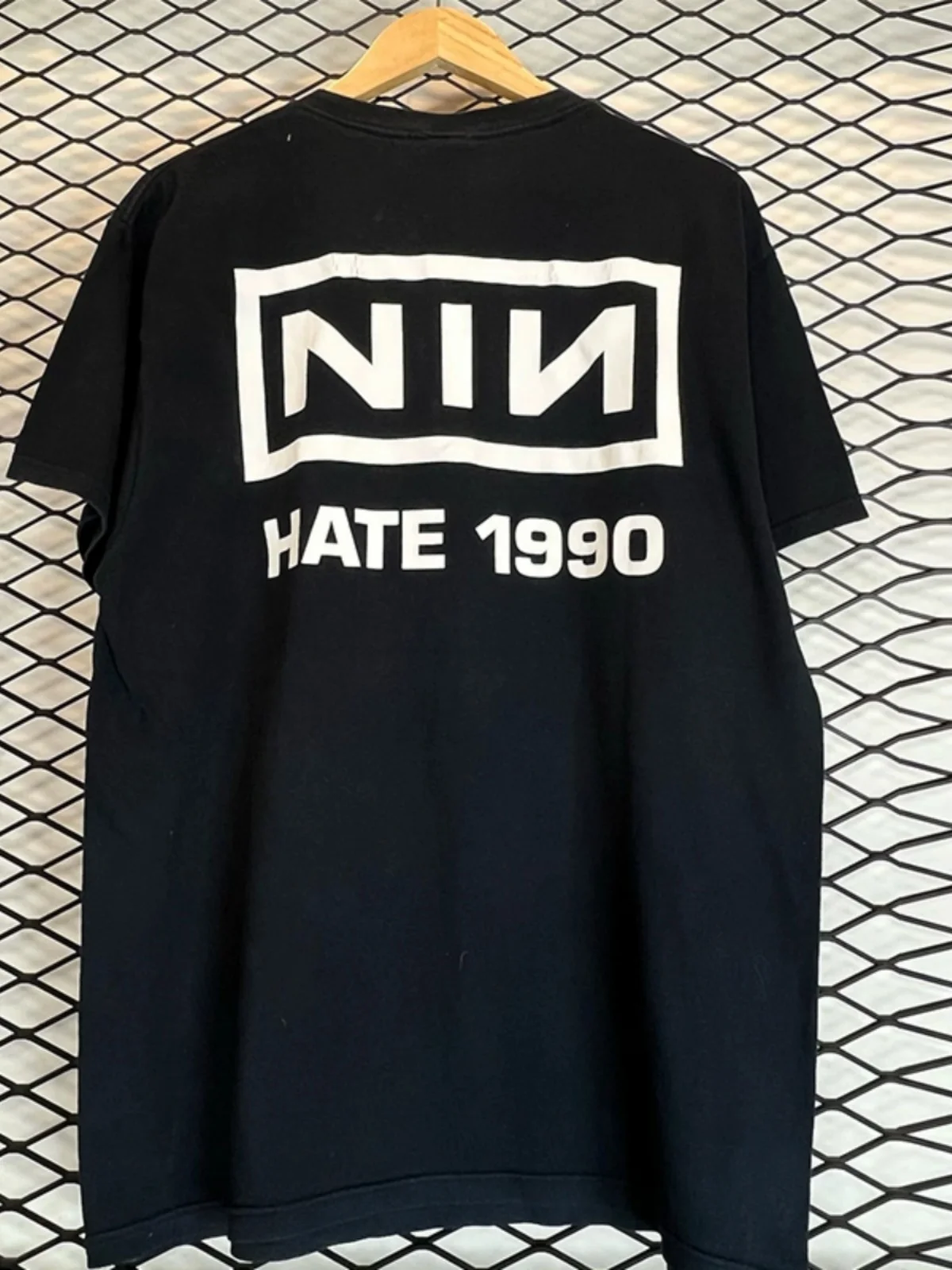 Nine Inch Nails Men's Short Sleeve T-Shirt Pure Cotton Band Print Casual Summer Fashion Youthful round Neck Loose Fit T-Shirt