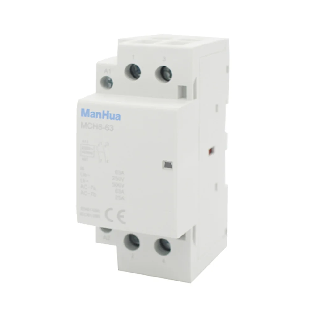 

MCH8-63 2P 63A AC 2NO Modular Contactor Household Electric AC Contactor Elevator Modular Contactor 250V 2 Poles
