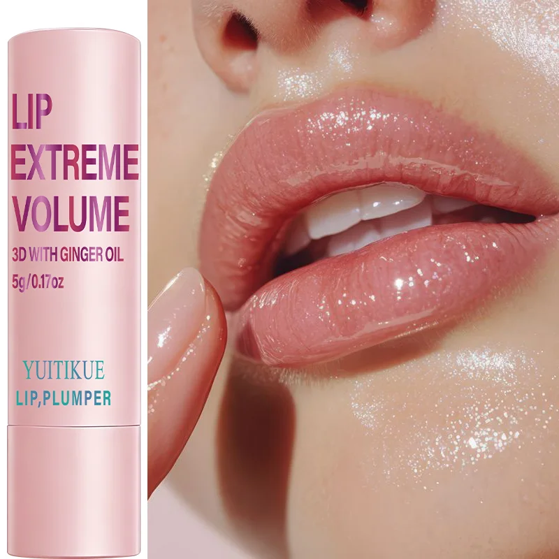 YUITIKUE Lip Plumper | 3D Extreme Volume Lip Care With Ginger Oil | For Fuller Plump Lips & Hydrated Moisture 5g