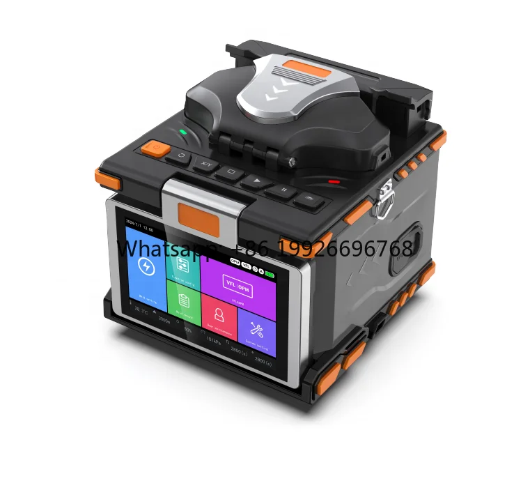 Hot Sale 6 Motor fiber core alignment FTTH 6S fibre splicing   optical fiber fusion splicer M5