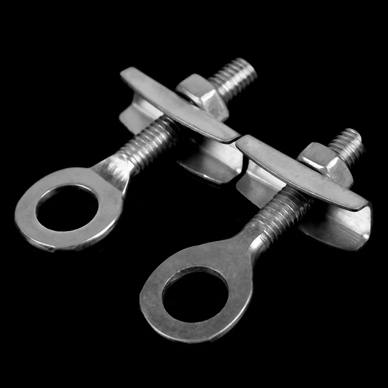 

2PCS Fixed Gear Bicycle Chain Adjust Bolt Commuting Bike Tensioner Pull Tight Screw Bolts