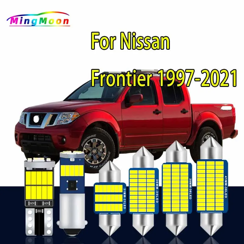 Canbus LED Interior Dome Map Light Kit For Nissan Frontier 1997-2016 2017 2018 2019 2020 2021 Car Led Bulbs Accessories