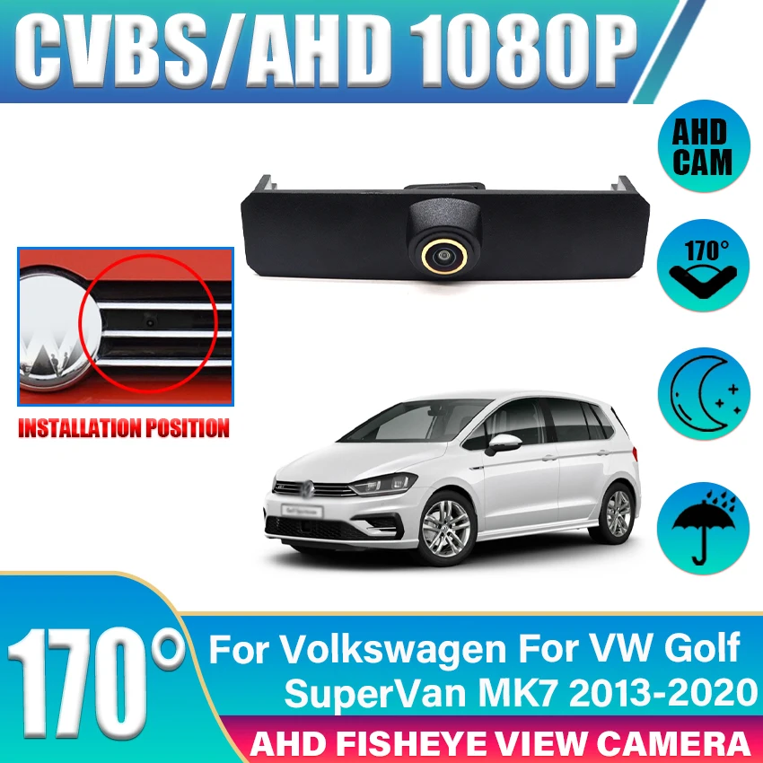 

HD CCD Car Front View Parking Night Vision Positive Waterproof Logo Camera For Volkswagen For VW Golf SuperVan MK7 2013-2020