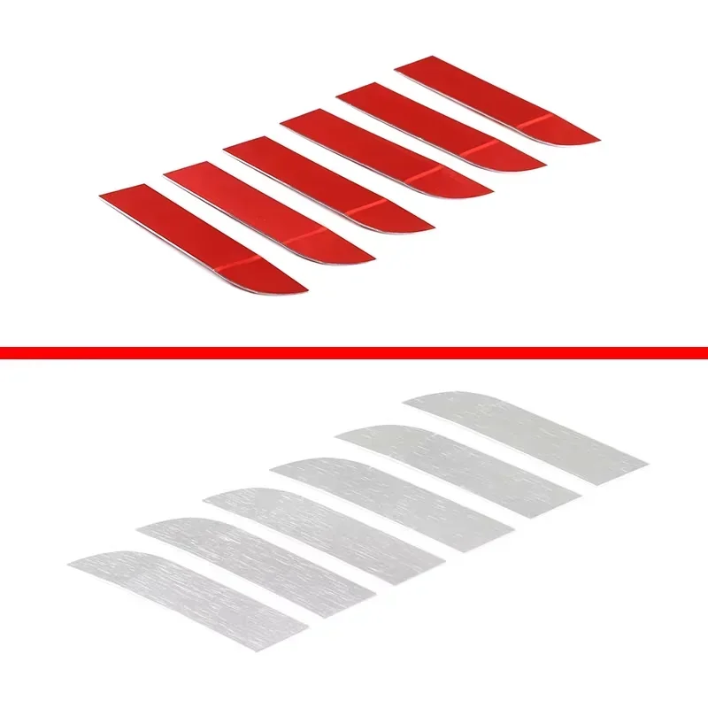 6 Piece Car Hood Trim Patch Sticker for Toyota GR Supra MK5 A90 2019-2022 Aluminum Alloy Trim Accessories