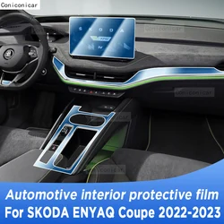 For SKODA ENYAQ Coupe 2023 Panel Navigation Automotive Interior TPU Protective Film Anti-Scratch Sticker Accessories